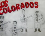 Los Colorados componen un cuarteto de voces e instrumentos.